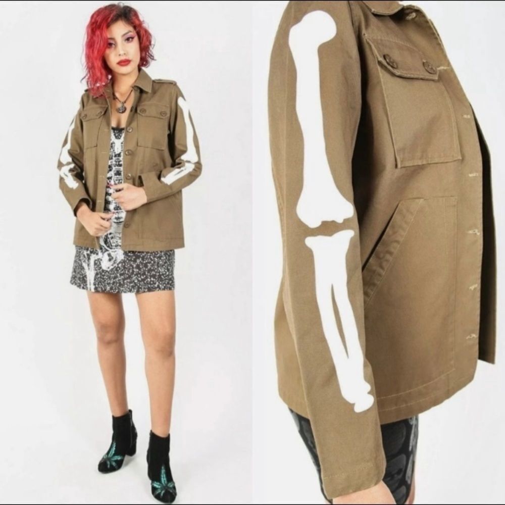 Iron Fist Bone In Military Jacket